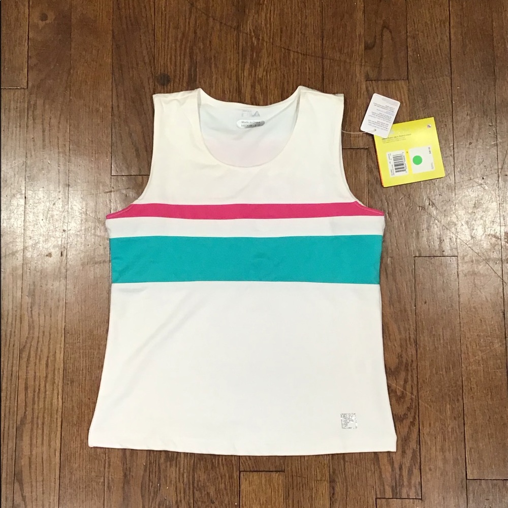 FILA Heritage Striped Tank Tennis Top